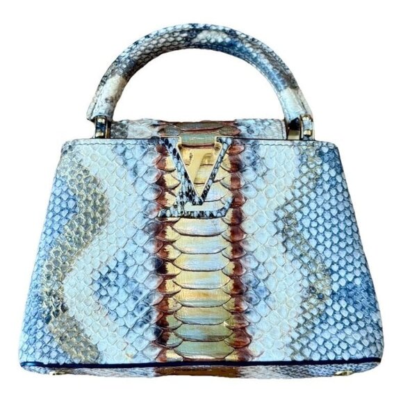 multicolour python capucines louis vuitton handbag - Picture 1 of 12